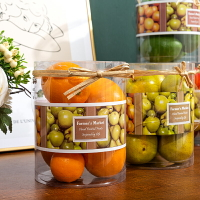 客廳茶幾餐廳仿真水果擺件檸檬蘋果樣板間裝飾道具水果店櫥窗擺設