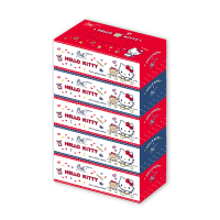 春風 Hello Kitty鄉村風盒裝面紙 150抽x5盒x10串/箱