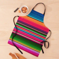 Mexican Blanket Striped Fiesta SerapeApron aesthetic apron woman kitchen special accessories apron waterproof for women