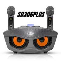 Professional Karaoke SD306Plus Wireless Bluetooth Speaker Dual Microphone Outdoor Home KTV System Portable Two Person Chorus