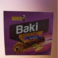 Bika Baki Coklat 15GX20PCS BAKI CHOCOLATE PEANUT CORN STICK Makanan Ringan Lazat Dengan Coklat Kacan