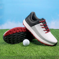 Brand Professional Men's Golf Shoes Non-slip and Waterproof Golf Training Shoes Men Spikeless Golf Shoes Golf Shoes Men