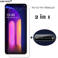 2-in-1 Tempered Glass For LG V60 ThinQ 5G 6.8" Camera Lens Protection Film + Front Screen protector