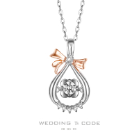 【WEDDING CODE】PT950鉑金14K 17分鑽石項鍊 CS0386雙色(天然鑽石 母親節 現貨禮物)