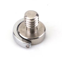 Pixco 1/4" D-ring Stainless Steel Camera Screw for DSLR Tripod Quick Release Plate Camera Nikon Canon 16*12.5
