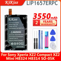 KiKiss Replacement Rechargeable Battery for Sony Xperia XZ2 Compact XZ2 Mini H8324 H8314 SO-05K XZ2Mini, 3550mAh, LIP1657ERPC