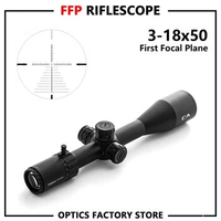 Optics 3-18x50FFP Hunting Rifle Scope With Turret Lock Optical Scopes Riflescope for Firearms Tactical Shooting