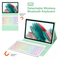 LED Backlit Magic Keyboard Wireless Mouse Tablet for Samsung Galaxy Tab A8 case 10.5" Tab A7 S7 FE Puls 12.4" Tab S8 11" Tab S6
