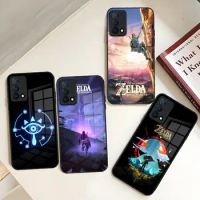 Game The LegendS Z-ZeldaS Phone Case Glass For Vivo Y73 Y55s Y31s X70 X60 Y30 S9 S10 S12 LQOO 9 U5 Z3 7 8 Pro Design Back Cover