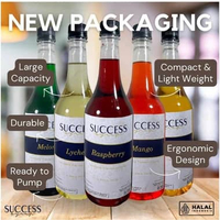 Sirup Succes 780 ml Aneka Rasa All Variant Sirup Kopi dan Teh Perasa Minuman Botol dari Plastik BUTT