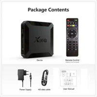 Android 10.0 TV BOX 4K Allwinner H313 Media Player 3D 4K 1080P 4G 64G Video TV Receiver Wifi 2.4G TV Box Set top Box X96Q