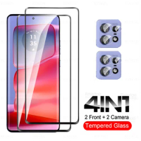 4in1 Camera Protector Glass For Motorola Edge 50 Pro 5G Lens Glass Moto Edge50 Ultra Fusion 50Pro 50Ultra Curved Tempered Film