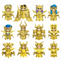 Anime Knights of the Zodiac Saint Seiya Mini Action Figures Bricks Building Blocks Toys for Children