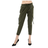 Hamlin Jourel Celana Panjang Kasual Wanita Jogger Cargo Pants Material Cotton Drill ORIGINAL - Army