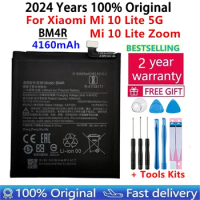 100% Original BM4R 4160mAh Phone Battery For Xiaomi Mi 10 Lite 10Lite 5G Zoom Replacement Batteries Bateria With Tools