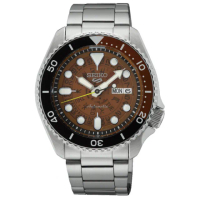 【SEIKO 精工】5 Sports 半透明錶盤 機械錶 母親節 禮物推薦_SK028(SRPJ47K1/4R36-13N0U)