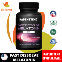 KAPENSTEND Kapsul Melatonin 10 dalam 1 12 mg dengan L-Theanine Akar Valerian & Banyak lagi Suplemen 