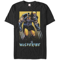 การออกแบบเดิมเสื้อยืดราคาถูก100%cotton เสื้อยืดคอวีผู้ชาย Men's Marvel X-Men Wolverine Clic T-Shirt 