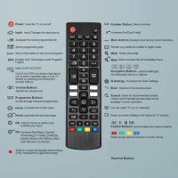 AKB76040302 Remote Controller for LG4K8KUHDHDTV 32LM577BPUA,32LM577BUZA Dropship