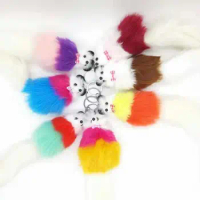 New explosive hair-like fox doll Pendant Korean version Plush pendant wholesale bag pendant key ring