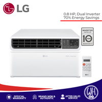 LG LA080GC2 0.8hp Dual Inverter Compressor, Window Type Aircon Inverter, 70% Energy Savings