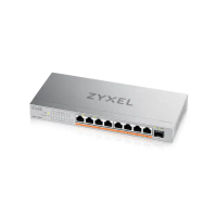 【ZyXEL 合勤】XMG-108HP 9埠 Multi-Gig 無網管 PoE交換器 10G上行介面 8埠2.5G