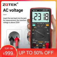Zotek ZT111 9999 Counts Range Digital Multimeter AC/DC Voltage Current Tester + Temperature and NCV