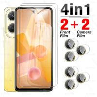 4-in-1 Premium Glass For Infinix Hot 40 Pro Tempered Glass Infini Hot40 40i Hot40Pro 40Pro Hot40i 4G Screen Protector Lens Film
