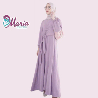 Zaskia Dress - Gamis Muslim Wanita Remaja Dewasa Busui Bahan Mango Crincle Rubicon Airflow All Size 