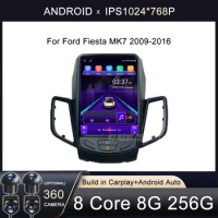 Android 13 Carplay For Ford Fiesta MK7 2009-2016 Car Radio Multimedia Stereo Player WiFi GPS Navigation NO DVD