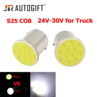 100x 24V-30V Led for truck 1156 1157 Bulb S25 BA15S P21W LED Car Auto led 24v truck light interior 26V 28V Signal Reverse Light