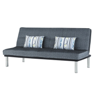 文創集 米凱透氣亞麻布展開式沙發椅/沙發床-190x110x38cm免組