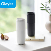 Original Olayks Portable Electric Kettle Thermal Cup 350ML Water Bottle Temperature Control Smart Water Kettle OLED Display
