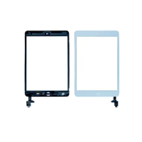 For iPad Mini 1 A1432 A1454 A1455 For Mini 2 A1489 A1490 A1491 Touch Screen Digitizer Panel Glass Sensor + IC Home Button
