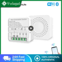 Tuya WiFi Smart Switch 2-way Control Switch Mini Smart Breaker Smart Life Control Work With Alexa Home Alice