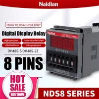 Naidian DH48S Digital Display Timer Relay Digit Timer Switch Time Delay Relay