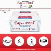 Paperpryns Kertas Continuous Form 2PLY NCR PUTIH 9,5" x 11"