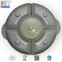 PARTY SET | SERVING SET | WADAH SAJI PRASMANAN BULAT SET MELAMIN 17IN ABU