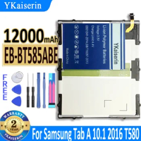 12000mAh YKaiserin Tablet EB-BT585ABE Battery For Samsung Galaxy Tablet Tab A 10.1 2016 T580 SM-T585C T585 T580N Bateria + Tools