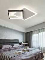 極簡臥室燈現代簡約大氣吸頂燈北歐創意輕奢房間燈主臥室燈