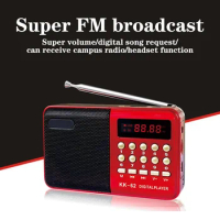 Portable FM Radio K11 Radio Recorder USB Rechargeable Digital FM MP3 Player Speaker Devices רדיו радиоприёмник רדיו קטן נייד