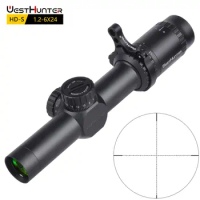 WestHunter HD-S 1.2-6X24 SFP Compact Scope Mil Dot Reticle Hunting Riflescopes Turret Reset Lock Tactical Optical Sights