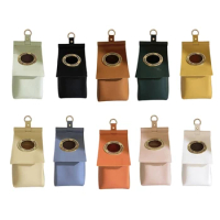 Waterproof Leather Roll Paper Case easy installs Space Saver Case for Restroom