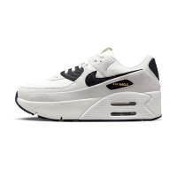 Nike Air Max 90 LV8 女 黑白 運動 雙層氣墊 麂皮 厚底 復古 緩震 休閒鞋 HQ3497-100