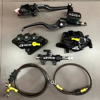 Paketan Master Rem RCB E3 14mm Set Kanan Kiri Kopling + Kaliper Depan Belakang S 2 Piston R55 + Tonj