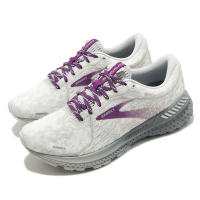 Brooks 慢跑鞋 Adrenaline GTS 21 女鞋 路跑 緩震 DNA科技 透氣 健身 球鞋 白 紫 1203291B134