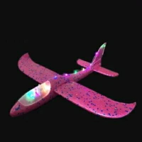 泡沫飛機手拋網紅回旋模型航模滑翔機紙飛機飛盤男孩戶外兒童玩。