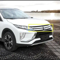 For Mitsubishi Eclipse Cross Car 4pcs Front Grill Middle Net Trims Interior Accessories Mouldings 2018 2019 2020