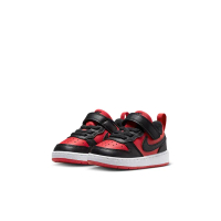 【NIKE 耐吉】運動鞋 童鞋 小童 兒童 COURT BOROUGH LOW RECRAFT TD 黑紅 DV5458-600