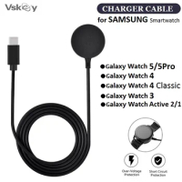 10PCS Charger Cable for Samsung Galaxy Watch 6/ 5/5Pro/4 Classic Active 2/1 Smartwatch Type-C Magnetic Wireless Charging Dock